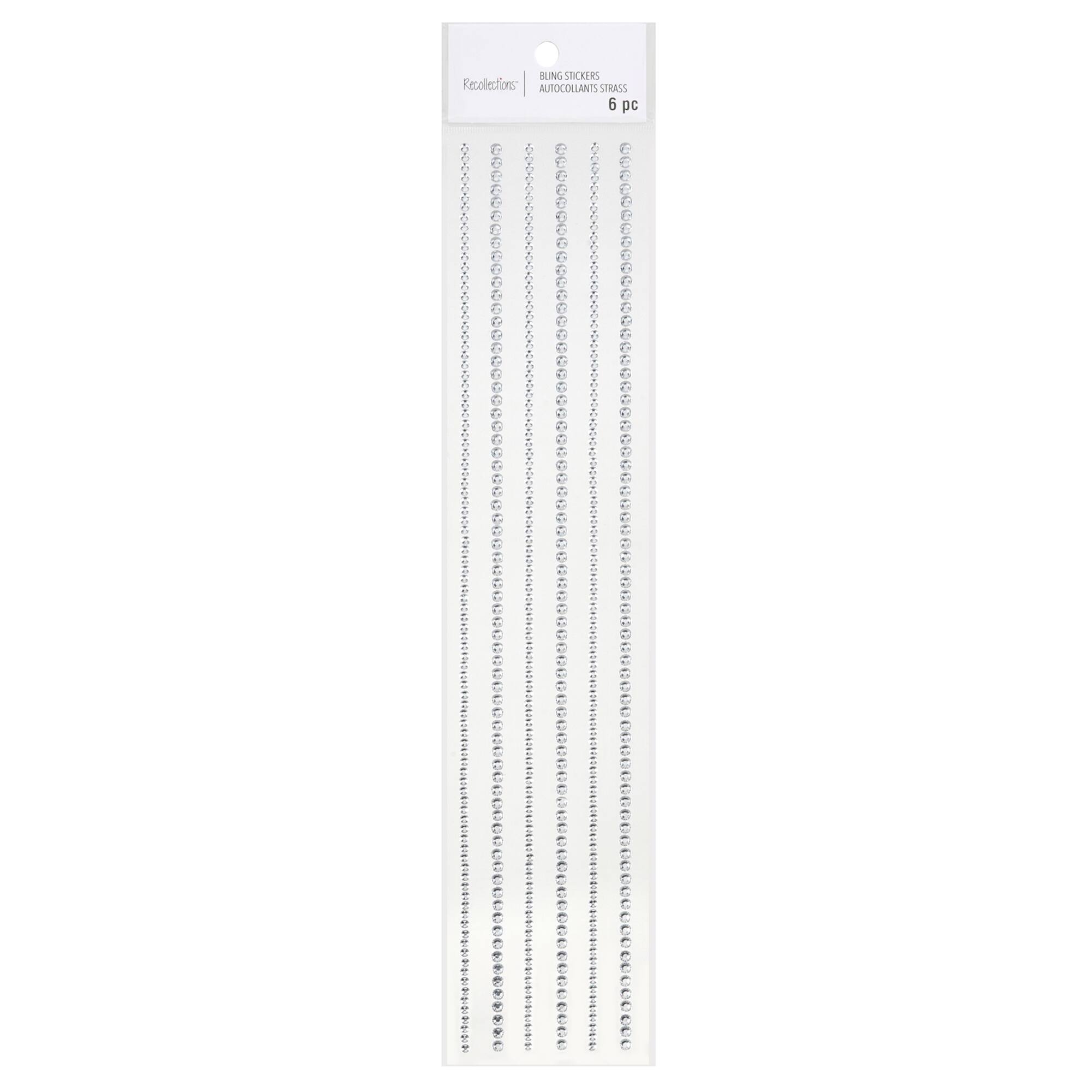 12 Packs: 6 ct. (72 total) Clear Rhinestone Borders by Recollections™